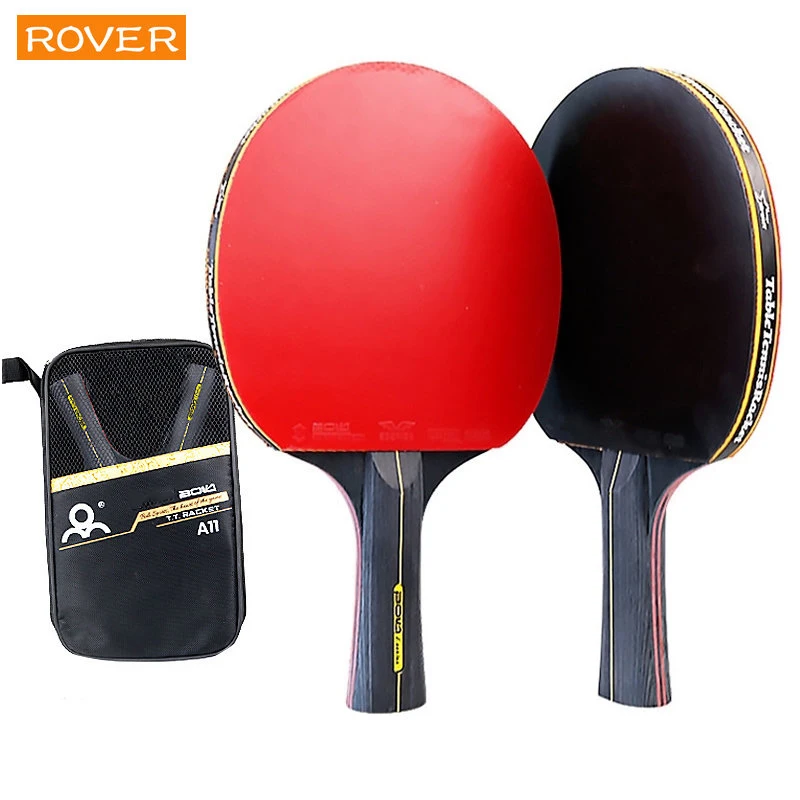 Table Tennis Forehand Rubber - 5/6 Star Table Tennis Racket 2PCS