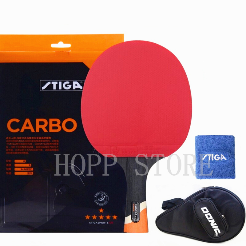 Table Tennis Forehand Rubber - STIGA 6 Star Racket Offensive Professional
