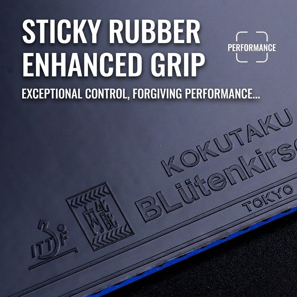 Kokutaku Table Tennis Racket R - Table Tennis Rubber review and price